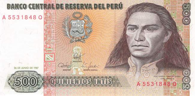 500 Intis 1987